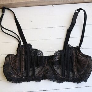 Victorias Secret black lace bra